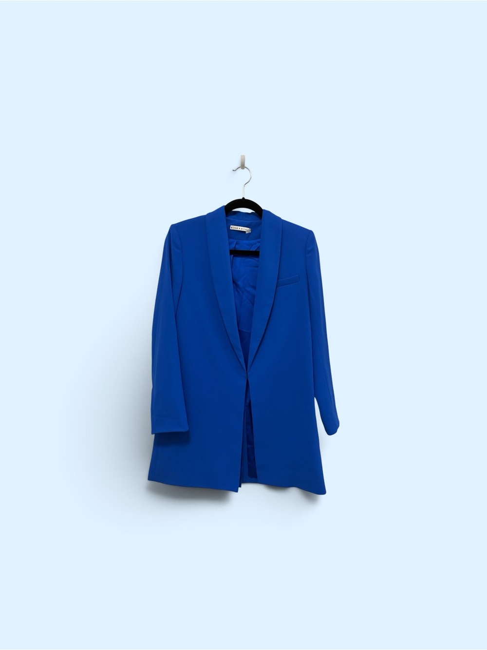 Alice + Olivia Cobalt Blue Long Blazer